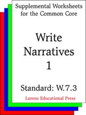 cover image of CCSS W.7.3 Write Narratives 1